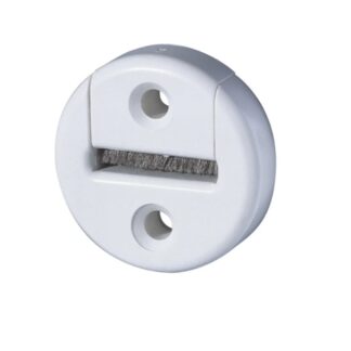 Gurtführung mit Bürste rund weiss LA 23 mm