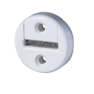 Gurtführung mit Bürste rund weiss LA 23 mm